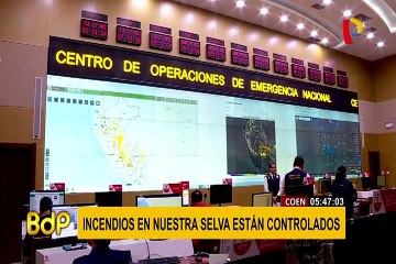 COEN informó que solo queda un incendio activo en la selva peruana