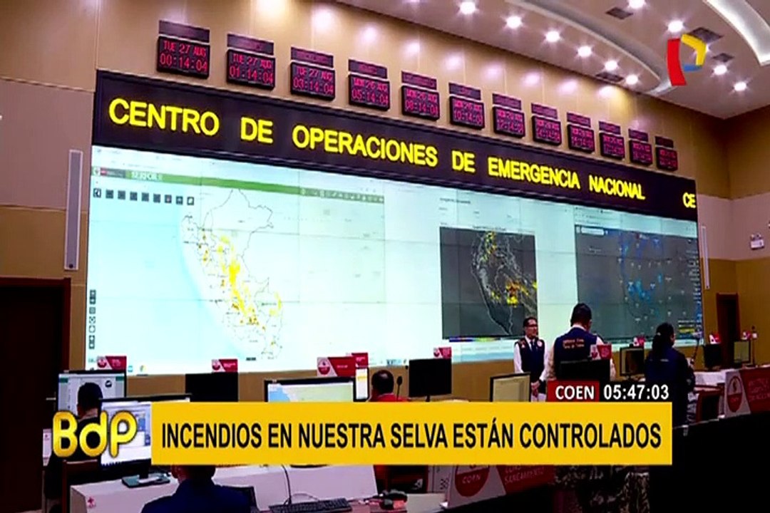 COEN informó que solo queda un incendio activo en la selva peruana