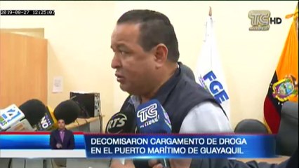 Decomisan cargamento de droga en el Puerto Marítimo de Guayaquil