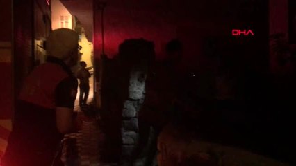 Yangın çıktı, aile fertleri kavga etti
