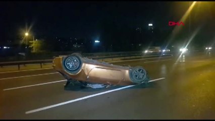 Sultangazi tem otoyolu'nda kaza 3 yaralı