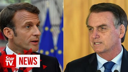 Fate of G7 Amazon aid simmers amid Macron-Bolsonaro row