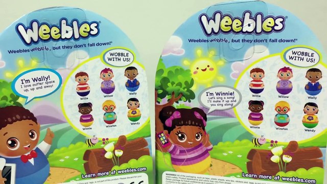 Weebles Wally Winnie Figures Wobble But Don't Fall Down - Unboxing Demo Review