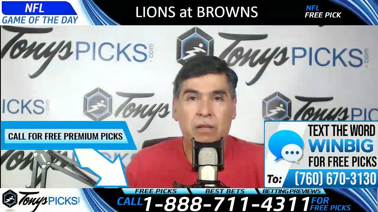 Lions Browns NFL Pick 8/29/2019