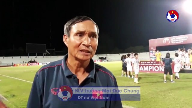 HLV Mai Đức Chung xúc động sau khi cùng ĐTVN vô địch AFF Cup 2019 | VFF Channel