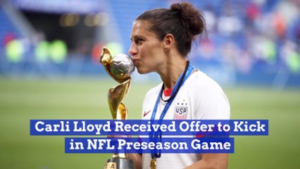 Carli Lloyd Is Getting Involved With The NFL