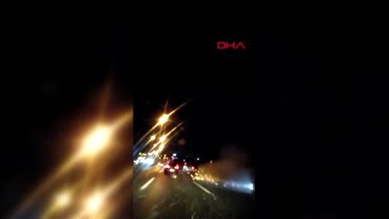 Ambulansa yol vermeyince gündem olan sürücü makas atarken kazaya neden oldu