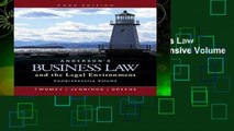 About For Books  Anderson s Business Law and the Legal Environment, Comprehensive Volume  For