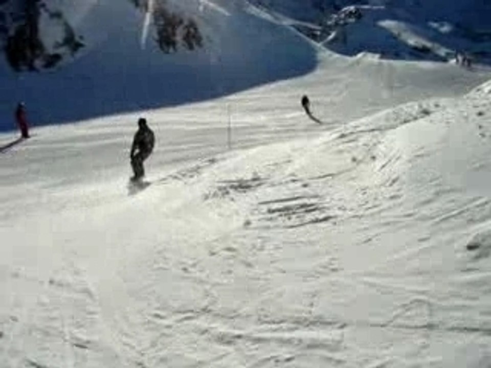 les menuires - meribel par la piste . 1