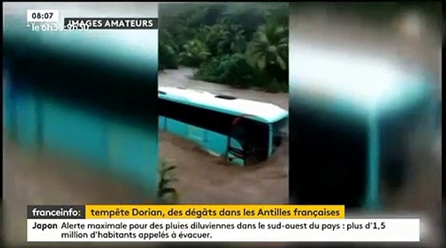 Découvrez les images impressionnantes des dégâts causés par la tempête Dorian dans les Antilles françaises - VIDEO