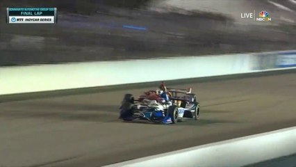 Indycar Series 2019 Rd14 Gateway Race Crazy finish