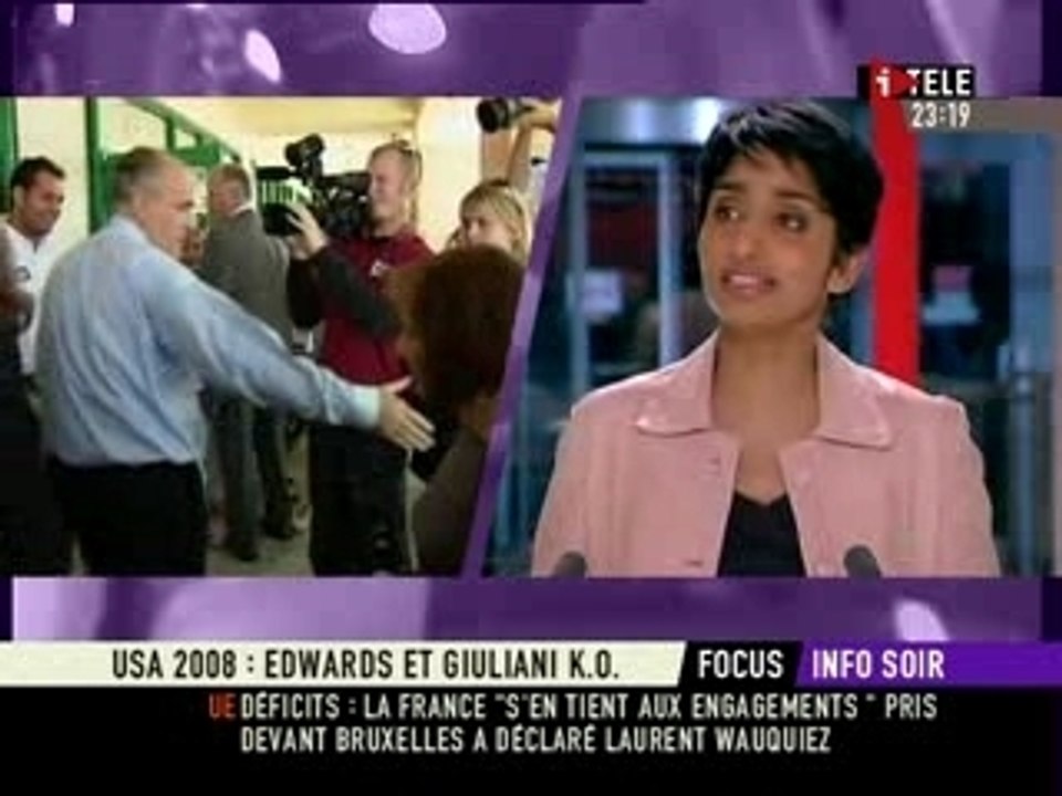 GIuliani Ko Edwaards Ko primaires americaines