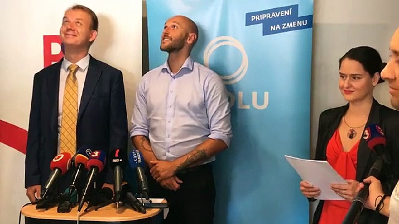 ZÁZNAM: TK predsedov strán PS a Spolu Michala Trubana a Miroslava Beblavého