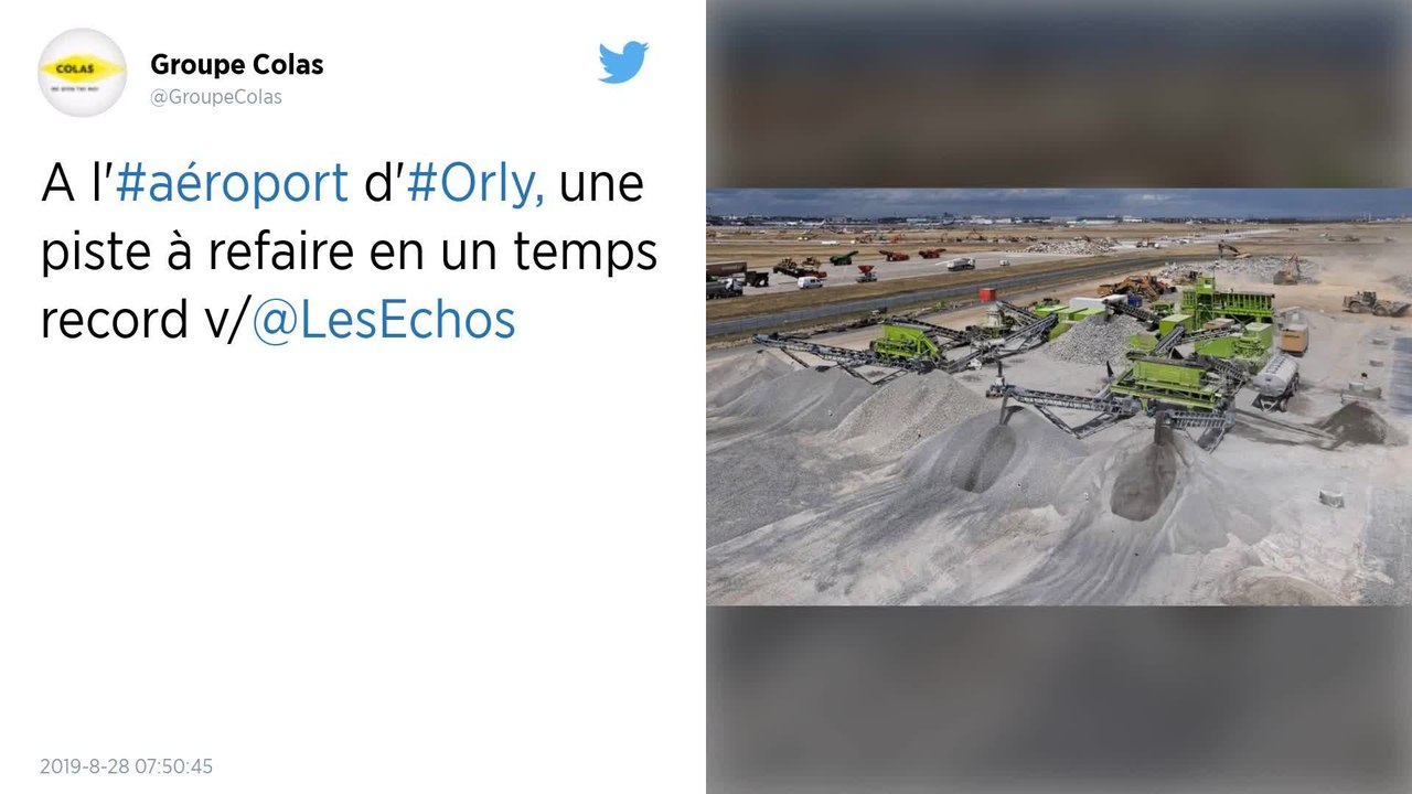 Orly : La reconstruction de la piste 3 représente un gigantesque chantier de 120 millions d’euros