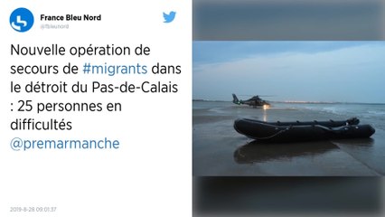 Vingt-cinq migrants en difficulté secourus au large de Calais
