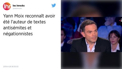 Textes négationnistes. « J'assume, j'endosse tout », assure Yann Moix