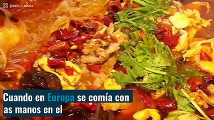 ¿Por qué los chinos comen con palillos?