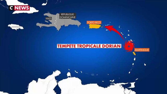 Après la Martinique, Dorian va frapper Porto Rico
