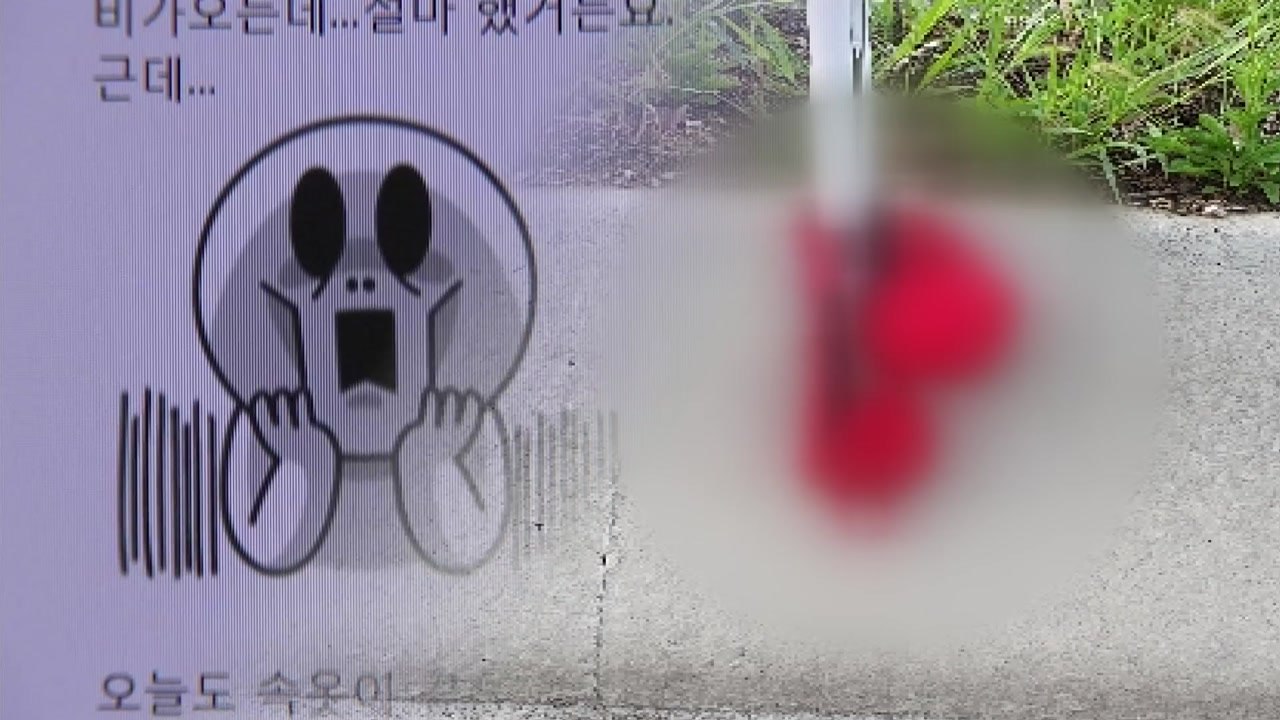도로 한복판에 걸린 여성 속옷...누구 소행? / YTN