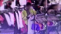 Küçük kız çocuğu kullanarak turistlerin çantalarını çalan çete kamerada