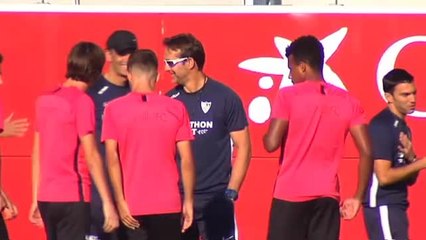 Lopetegui celebra su cumpleaños con una sesión vespertina de entrenamiento