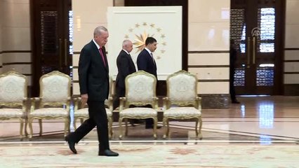 Cumhurbaşkanı Erdoğan'ın kabulü - Fas'ın Ankara Büyükelçisi Muhammed Ali Lazreq