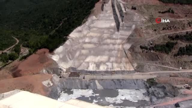 Gölecik barajı inşaatı hızla devam ediyor