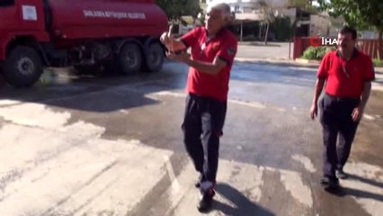 Viranşehir'de itfaiye erleri balık kuşunu telef olmaktan kurtardı