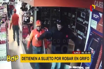 Surco: hombre que intentó robar en grifo insultó a policías que lo detuvieron