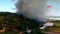 Antalya perge antik kenti yakınında orman yangını