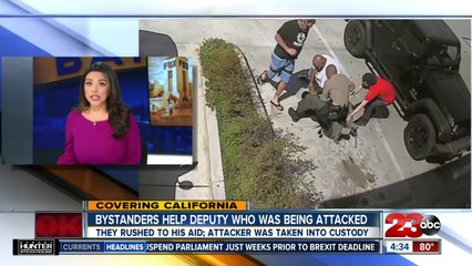 Bystanders help Los Angeles County deputy who was being attacked