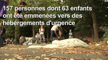 Paris: évacuation du camp de migrants parc de la Villette