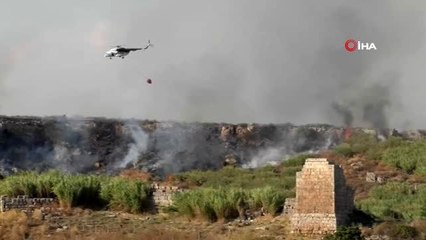 Perge Antik Kenti bölgesinde ikinci orman yangını