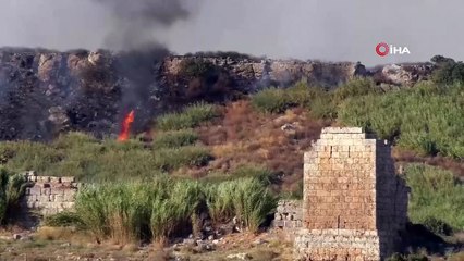 Perge Antik Kenti bölgesinde ikinci orman yangını