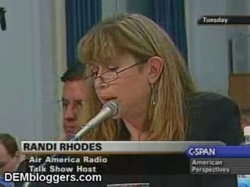Randi Rhodes before congress