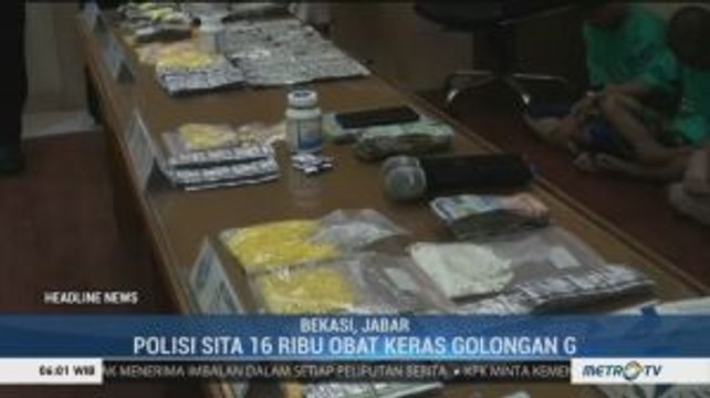 Jual Obat Keras Ilegal, Polres Metro Bekasi Kota Amankan 8 Pelaku