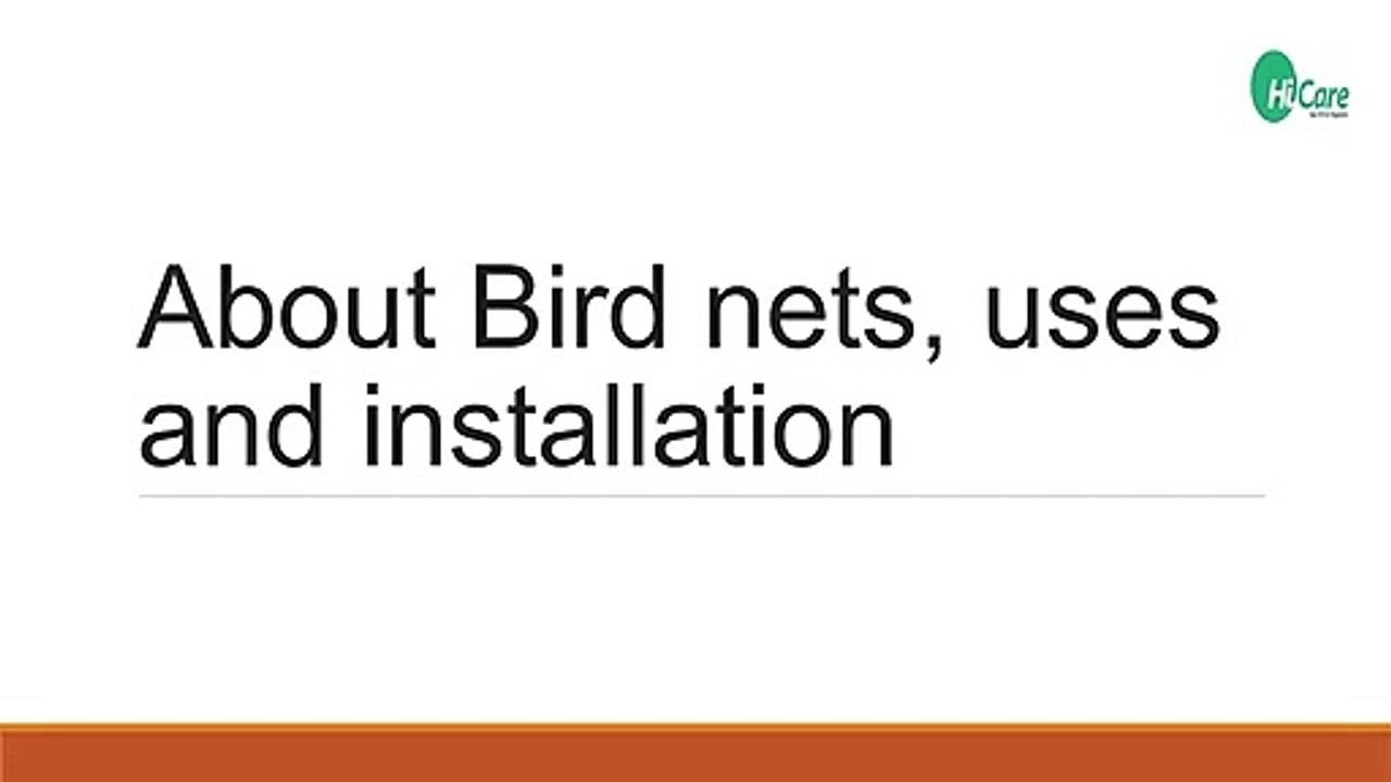 About Bird nets, uses and installation.