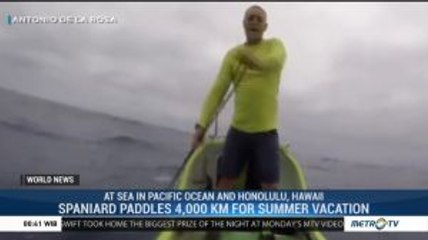 Spaniard Paddles 4.000 Km for Summer Vacation
