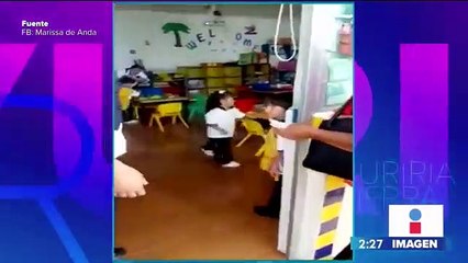 &#039;Bailamos, cantamos, hicimos desma…&#039;, así fue el primer día de clases de una pequeñita