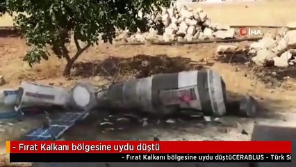 - Fırat Kalkanı bölgesine uydu düştü