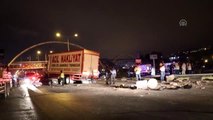 Freni patlayan kamyon kazaya neden oldu (3)
