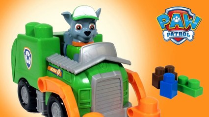 Download Video: Paw Patrol Ionix Jr  Rocky Recycling Truck Construction Blocks - Unboxing Demo Review