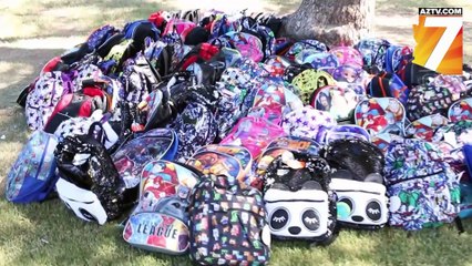 Thank You for Stuffing the Bus at Harris Elementary School