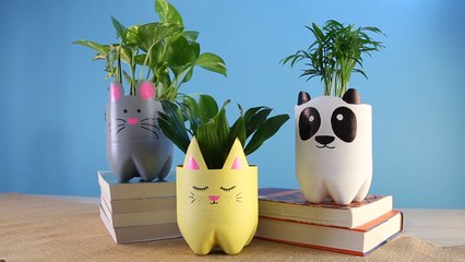 These Adorable Animal Planters Turn Trash Into Treasure