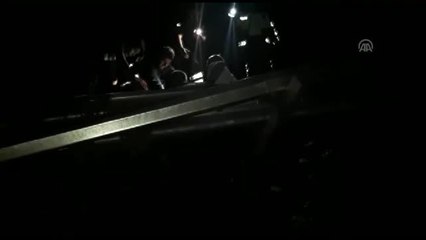 Koyulhisar'da HES kanalı patladı (1)