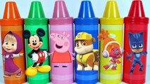 CRAYONS Patrulha Canina PJ Masks Peppa Pig Paw Patrol Brinquedos Surpresas