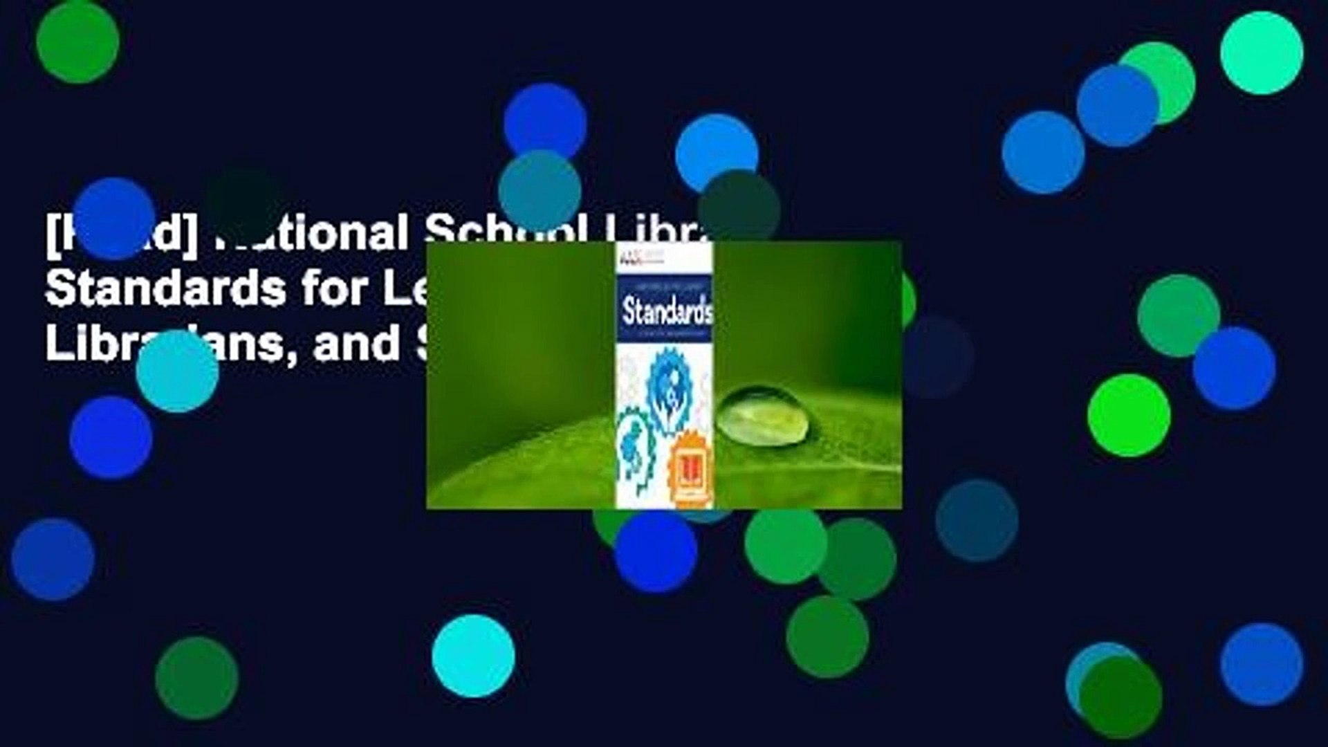 ⁣[Read] National School Library Standards for Learners, School Librarians, and School Libraries