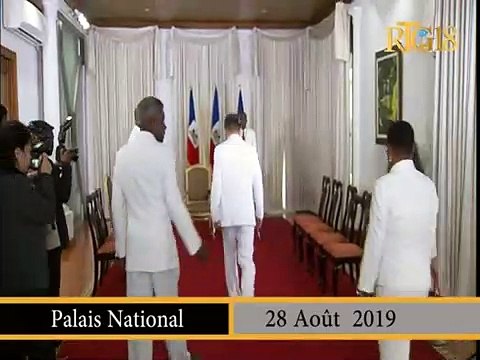 Le Président Jovenel Moïse a reçu les lettres de créances du nouvel ambassadeur de Chine-Taïwan