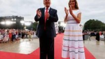 Melania Trump Is a Fashion Icon in Gorgeous Sleeveless Red Dress Paired with Stilettos