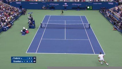 Federer pushed to four sets by Dzumhur